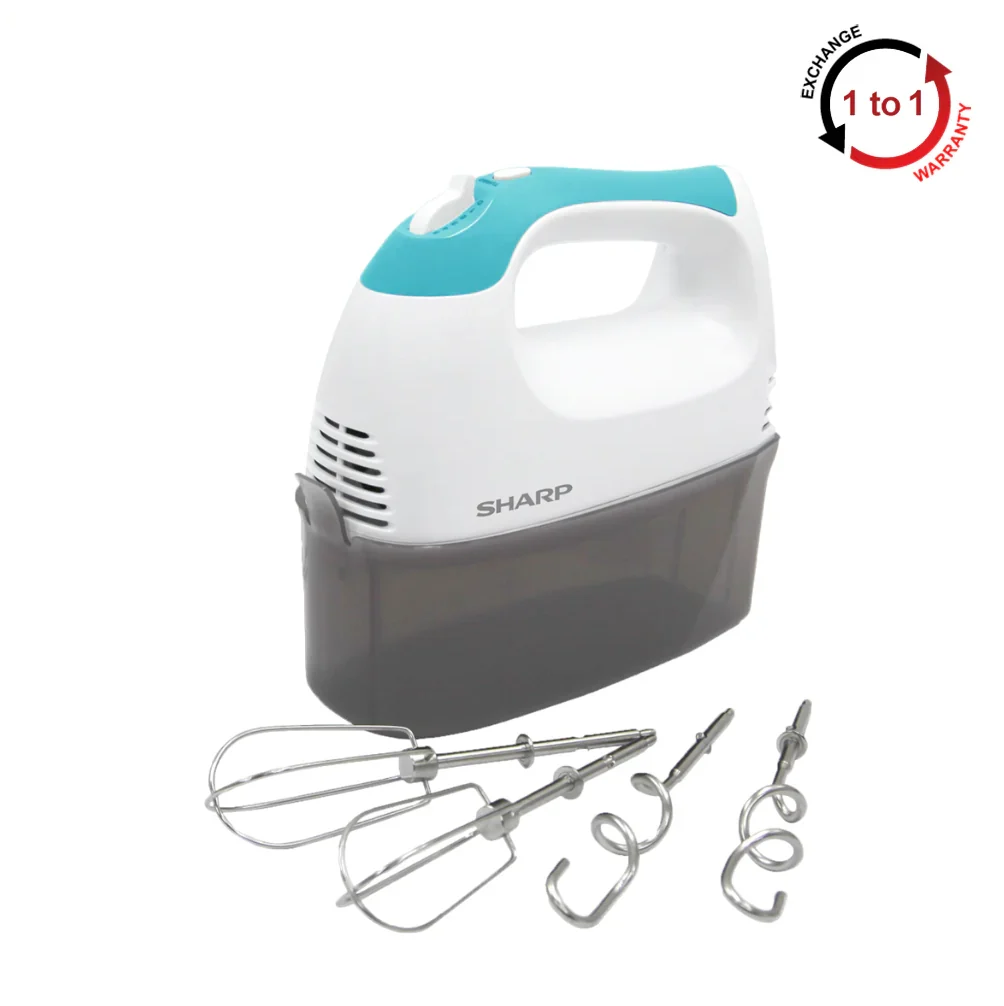 sharp emh55wh 300w 5 speed selector with turbo function hand mixer sharp emh55wh 300w 5 speed selector with turbo function hand mixer